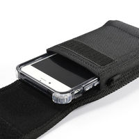 Bolsa de teléfono móvil de nailon universal de alta calidad con clip para cinturón para uso vertical y horizontal de múltiples marcas