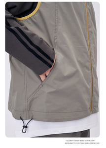 Gilet à glissière élégant pour hommes avec couleur contrastante pour superposition - Product Image 5