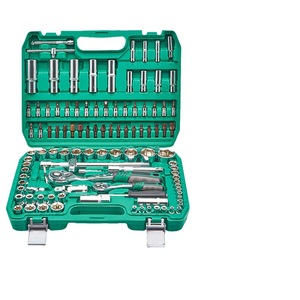 108-Piece Ratchet Socket Wrench Set 1/2 In Chromium Vanadium Steel Car Repair <b>Tool</b> Kit - Product Image 5
