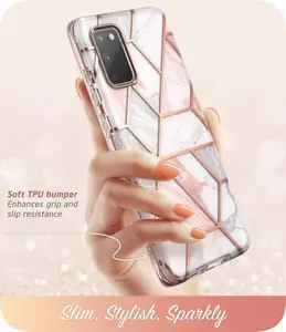 Untuk Samsung S24 2 in 1 Built-in Screen ProtectorSlim bergaya pelindung Tpu casing ponsel untuk samsung S23 22 21 20 NOTE 20 10 Cover