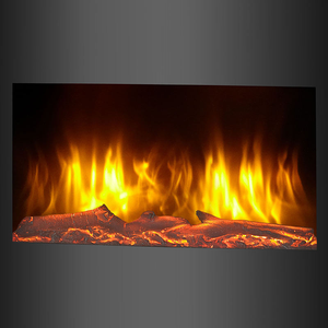 <span class=keywords><strong>Chimenea</strong></span> Eléctrica de Pared de <span class=keywords><strong>Calidad</strong></span> Premium con Vidrio Templado Curvo, Uso Doméstico, Operación en Inglés, Control Remoto - Product Image 5