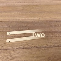 Cuillère à thé pliable en bambou blanc naturel avec logo personnalisé, compatible Matcha Chasen, outil gratte-thé, cuillère à mélanger portable