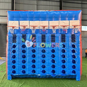 Đảng cho thuê vui vẻ Inflatable thể thao 4 kết nối bốn bóng rổ trò chơi Arcade - Product Image 2