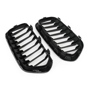 Grille de pare-chocs avant BMW X2 F39, prise d'air, noir brillant, simple ou double ligne, plastique ABS - Product Image 2