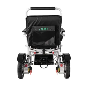 軽量トラベルポータブルパワーチェア電動車椅子モビリティアルミニウム合金リハビリテーション療法用品1セット6km/H