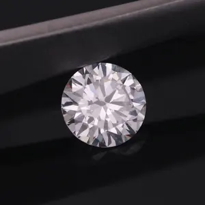 高端的大 3 克拉 EF 颜色 VS 清晰度圆形明亮式切割 CVD 钻石结婚戒指
