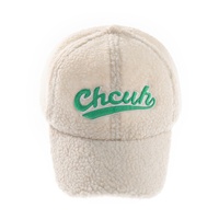 Nueva llegada niños Otoño Invierno suave bereber polar Hip-hop gorras de béisbol al aire libre bordado Logo sombreros cálidos