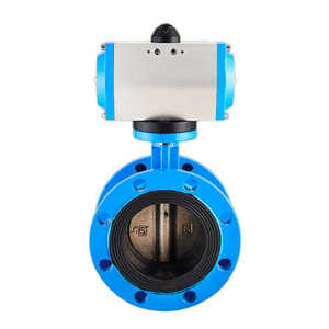 Válvula de Mariposa Neumática D641H de Acero Inoxidable con Brida para Control de Aire y Gas a Alta Temperatura - Product Image 3