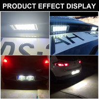 Éclairage de plaque d'immatriculation Canbus LED pour Renault Megane 3 Clio Laguna Megane 2 Twingo 3 Master Vel Satis-Accessoire d'éclairage de voiture