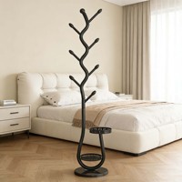 Porte-vêtements en métal finition brillante, présentoir à vêtements pour salon, support à vêtements robuste en métal, porte-manteau sur pied