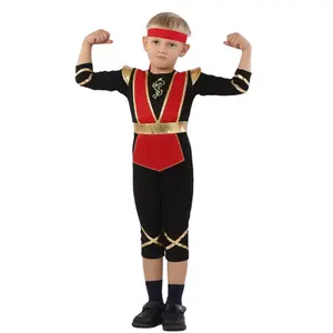 Kinderen Jongens Ninja Cosplay Feest Fancy Dress Up Halloween Ninja Cosplay Kostuum Ninja Kostuum