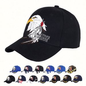 Manufacturers Wholesale Fashion Designer Oem American Flag Eagle Embroidery Baseball Cap US - Product Image 1