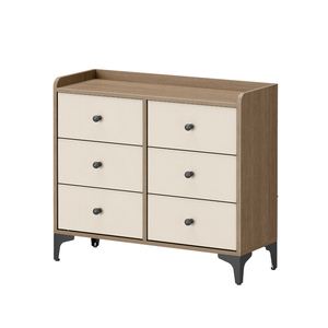 Cómoda de tela con 6 cajones, armario de almacenamiento doble con contenedores de tela, cómoda con cajones para armario, sala de estar, pasillo - Product Image 6