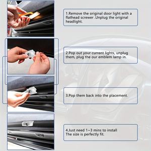 Nouveau Kit de Lampes LED de Projection de Logo LumenX Universel pour Portières <span class=keywords><strong>Infiniti</strong></span> <span class=keywords><strong>FX</strong></span>/G/M/EX/QX60/QX70/Q60/Q70/Q50 – Éclairage de Sol - Product Image 5