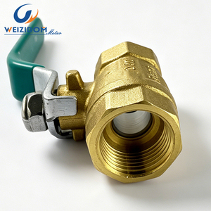 Robinet à bille manuel en laiton DN15-<span class=keywords><strong>50</strong></span> 1/2-2 pouces, filetage interne BSP NPT ISO 228, haute température -20-110°C, pour tuyauterie industrielle - Product Image 4