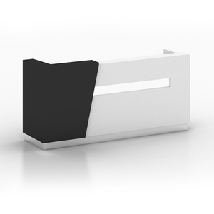 Comptoir de réception de bureau en verre sur mesure, design d'usine chinoise - Product Image 6