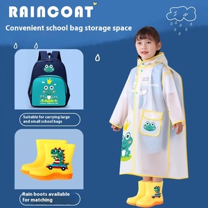 Imperméable Enfant avec Grand Chapeau Garçons Filles Sac d'École pour Enfants Manteau <span class=keywords><strong>de</strong></span> <span class=keywords><strong>Pluie</strong></span> Extérieur Randonnée Étudiant Scolaire Cape <span class=keywords><strong>de</strong></span> <span class=keywords><strong>Pluie</strong></span> Personnalisable Multicolore - Product Image 5
