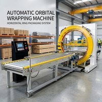 Hochleistungs-Horizontale Folienwickelmaschine Industrielle Verpackungsanlage für Aluminiumprofile, Stahlrohre und Verschiedene Andere