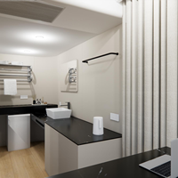 Moducube Maison mobile de luxe, maison modulaire, petite villa préfabriquée avec cuisine et salle de bain complètes
