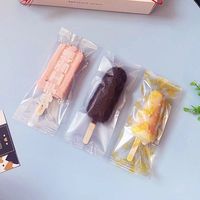 Sac plastique jetable pour glace Pop, pièces, prix d'usine, pochette hermétique à chaud, emballage fil de fixation