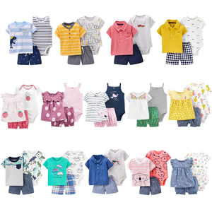 6m à 24m <span class=keywords><strong>T</strong></span>-<span class=keywords><strong>shirt</strong></span> barboteuse 3 pièces bébé garçons et filles ensembles de vêtements pour l'é<span class=keywords><strong>t</strong></span>é - Product Image 1