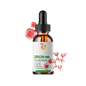 Complément Nutritionnel Liquide de Fer Végétalien Sans Gluten pour Adultes, à Base de Plantes, avec Vitamines C & D, pour Booster l'Énergie – Vente Directe Usine - Product Image 1