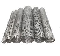 Tube filtrant en métal poreux sinterisé, en maille de fil d'acier inoxydable, cylindrique, de 45, 60, 75, 80, 100, 250, 300, 350, 500, 1000, 1250 microns