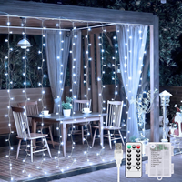 Guirlandes lumineuses LED, 8 modes, lumières féériques, guirlandes suspendues, décoration de chambre, fête de mariage, décoration de Noël pour cour
