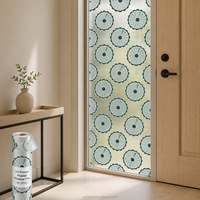 Calcomanía Decorativa para Ventana Estilo Art Deco, Diseño Geométrico de los Años 20 para Vidrio de Entrada