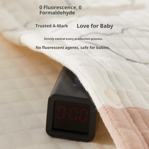 Combinaison chaude à trois couches pour bébé, motif dessin animé, en pur coton, sans coutures, hiver 2022, sous-vêtement de base, vêtements pour nouveau-nés garçons et filles, boutons-pression - Product Image 3