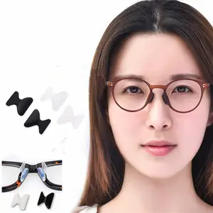 Coussinets nasaux antidérapants en Silicone, 10 pièces, tampons adhésifs pour lunettes de lecture, lunettes de soleil