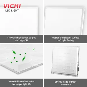 Vichi-panel de luces led sin marco, 18w, 36w, 30x30, 60x60, 2023x600, iluminación montada en superficie, 2x2, 2x4, 18w, 600