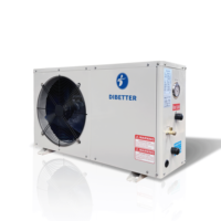 Pompe à chaleur air-eau Dibetter 3,5W à COP élevé, économique, R32 R410a, écologique, à économie d'énergie, en acier inoxydable, pour hôtel