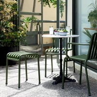 Ensemble table et chaises de bistrot en fer, mobilier moderne pour extérieur, jardin, café, salon de thé, maison d'hôtes