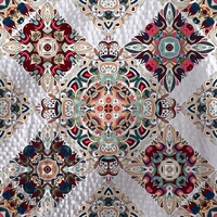 Ensemble de literie doux imprimé mandala bohème coloré pour chambre à coucher, ensemble de housse de couette
