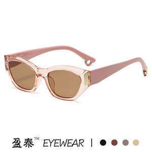 แว่นตาแว่นกันแดดทรงแคทอายสำหรับผู้หญิง UV400 กรอบพีซี เลนส์ไล่เฉดสี แว่นกันแดดสำหรับขับรถ - Product Image 5