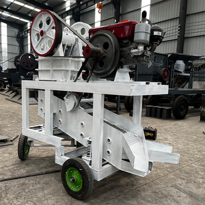 Trituradora de mandíbula móvil pequeña PE150X250 barata de usar trituradora de mandíbula portátil de potencia de motor diésel con pantalla - Product Image 4