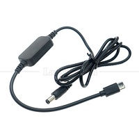 9V 12V 15V 20V PD USB Typ-C zu DC 5,5x2,1mm Reinkupfer PVC Ladekabel für WLAN-Router Lautsprecher