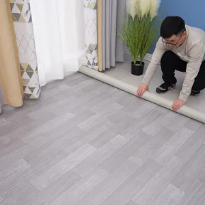 Alfombras de goma de plástico 3D para interior de cocina, rollos de suelo de vinilo de linóleo barato, imagen