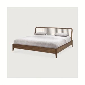 Base de Cama Moderna de Madera Maciza, Plataforma Personalizada Tamaño Queen/King para Dormitorio, Fabricante de Muebles para Hoteles, Villas y Hogares - Product Image 2