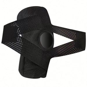 Genouillère respirante épaisse en nid d'abeille, anti-choc, non-marquante, en polyester et coton, à enfiler, protection complète pour le sport et la course à pied - Product Image 1