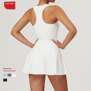 女式性感网球裙-内置短裤Padel Pickleball Skort弹力高尔夫运动裙 - Product Image 2