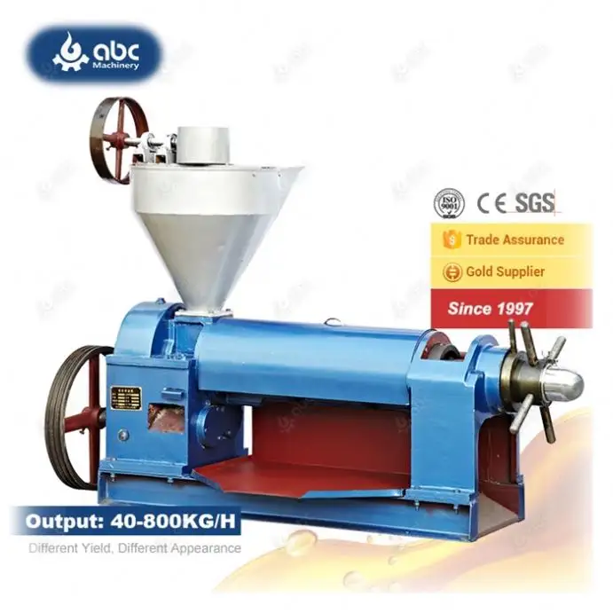 Factory Price Mini Small Screw Fully Automatic Oil Press for Soya Been Sunflower Sesame Peanut Coconut Castor Cotton Black Seed