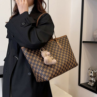 Bolso Tote de Gran Capacidad, Material PU de Alta Calidad, Cierre de Cremallera, Estilo Casual, con Asa de Mano y Correa para Hombro, Nuevo 2026