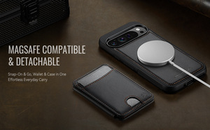 Suitable for PIXEL10 Phone <strong>case</strong> Magnetic Zipper Card Bag Google 10 ProXL Card Insertion 9/9pro Protective Cover 9A - Product Image 3