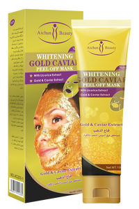 OEM Peel Off Mascarilla 100mL 24K Oro Blanqueamiento Caviar Peel Off Mascarilla Limpieza facial Eliminación de arrugas Mascarilla facial hidratante - Product Image 5