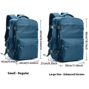 Sac à dos d'affaires unisexe à compression sous vide, grande capacité, sac pour ordinateur portable avec doublure en polyester Oxford imperméable, multifonctionnel - Product Image 6