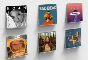 Chất lượng cao hiện đại Acrylic Vinyl kỷ lục Kệ tường gắn Album chủ <span class=keywords><strong>plexiglass</strong></span> nổi cuốn sách hiển thị nhà bán buôn có sẵn - Product Image 2