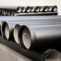 Tuyau en fonte ductile DN80-2600mm, revêtu de mortier de ciment K9 C40, pour projet de canalisation d'eau - Meilleure vente