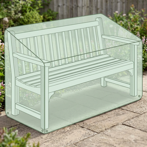 Copertura Moderna Galileo Verde Petrolio in Polietilene Resistente all'Acqua per Divano/Panchina o Sedia da Giardino - Product Image 2